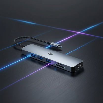Tymyp USB C Hub 6 in 1 USB C to USB Adapter