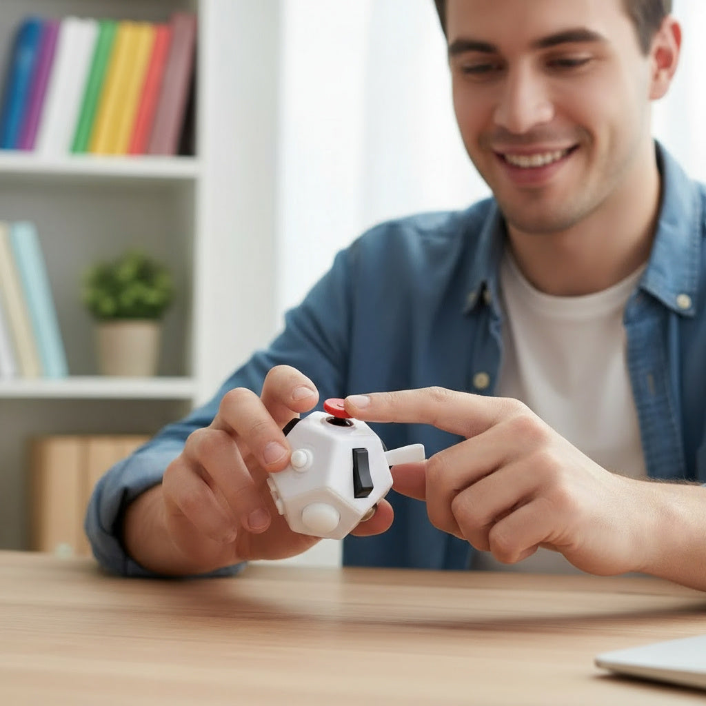 12-Sided Stress Relief Toy Cube