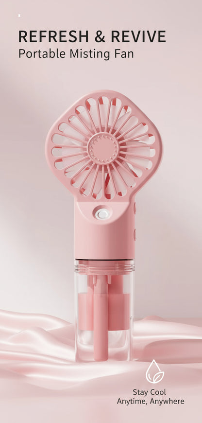 BreezeMist - Mini Portable Spray Cooling Fan