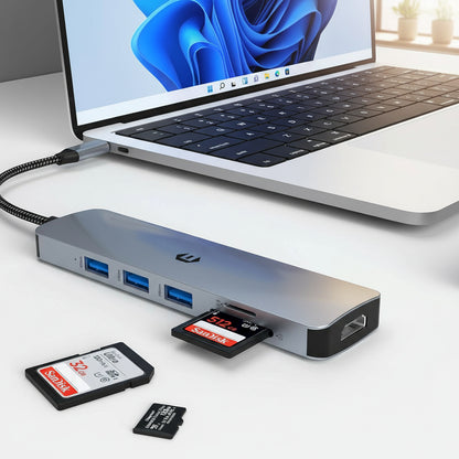 Tymyp USB C Hub 6 in 1 USB C to USB Adapter