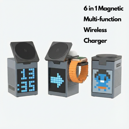 6 in 1 Magnetic Wireless Charger & Speaker
