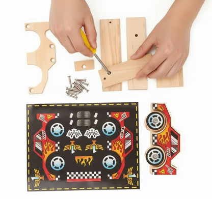 DIY Wooden Kits w/ Stickers - Kids Building Kit