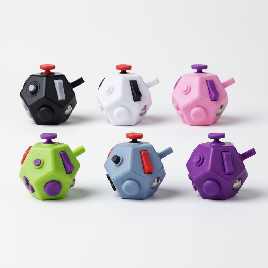 12-Sided Stress Relief Toy Cube