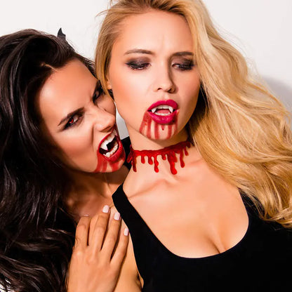 Scary Blood Vampire Choker Costume Party Necklace