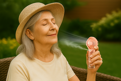 BreezeMist - Mini Portable Spray Cooling Fan