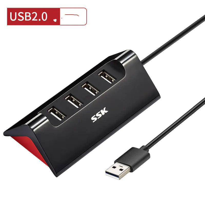 USB 3.0 Hub with 4 Ports and Power Supply Function