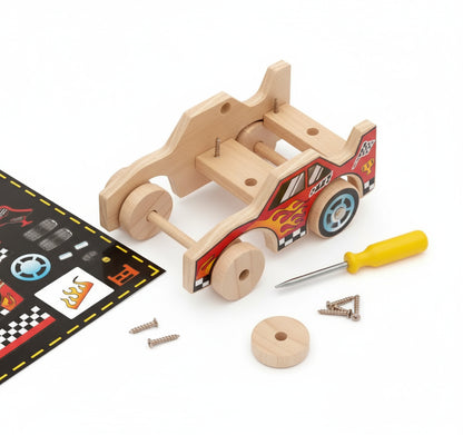 DIY Wooden Kits w/ Stickers - Kids Building Kit