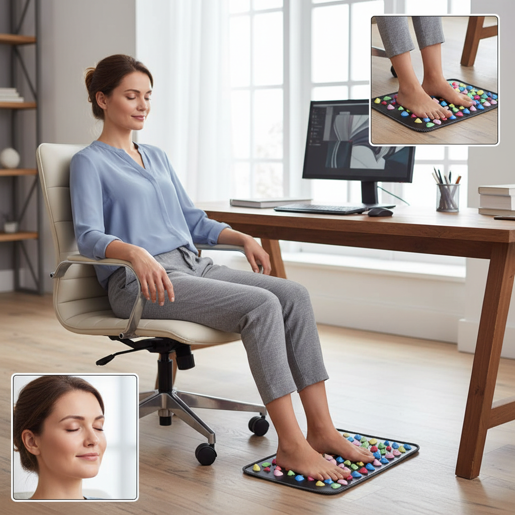 Walk Stone Foot Pain Relief Massager Mat